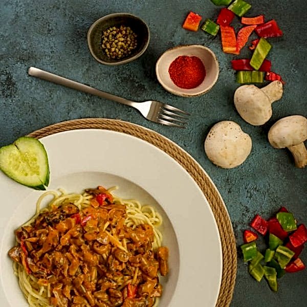 Mantar Soslu Spagetti